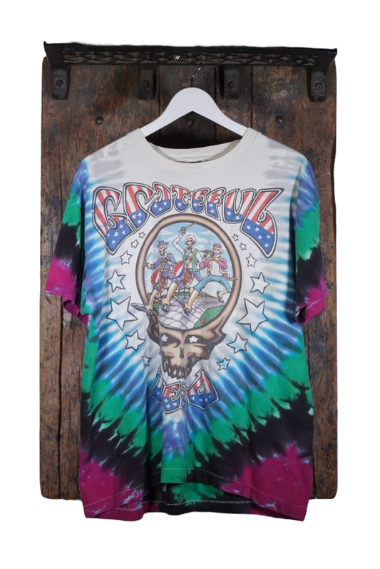 Vintage Liquid Blue Grateful Dead Band Tee Size XL