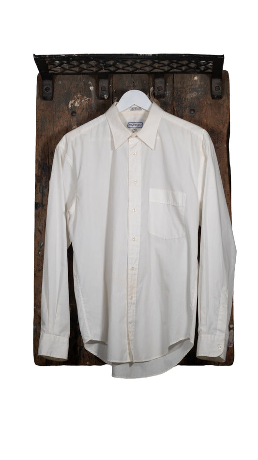 Yves Saint Laurent White Button-Up